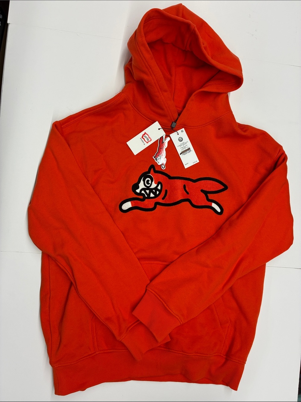 Billionaire Boys Club Running Dog Hoodie in Spicy Orange Size Small